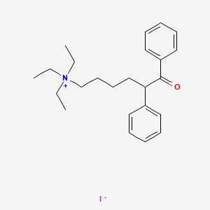 (5-Benzoyl-5-phenylpentyl)triethylammonium iodide