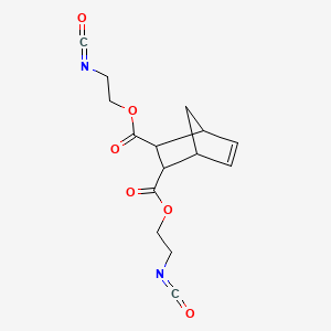 molecular formula C15H16N2O6 B13744577 5-Norbornene-2,3-dicarboxylic acid, bis(2-isocyanatoethyl) ester CAS No. 22637-13-4