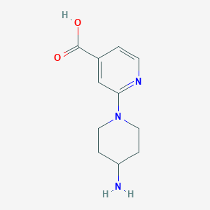 B1374459 2-(4-Aminopiperidin-1-yl)pyridine-4-carboxylic acid CAS No. 1247650-36-7