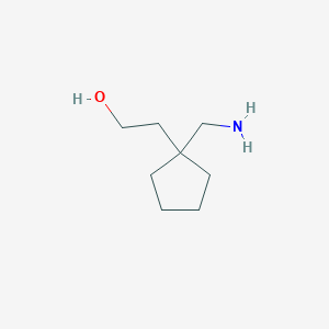 molecular formula C8H17NO B1374460 2-[1-(氨甲基)环戊基]乙醇 CAS No. 1228748-75-1