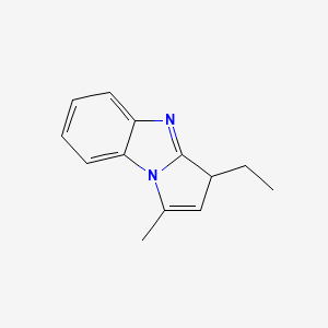 molecular formula C13H14N2 B13744611 3-ethyl-1-methyl-3H-pyrrolo[1,2-a]benzimidazole 