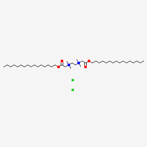 1,2-Ethanediaminium, N,N'-bis(2-(hexadecyloxy)-2-oxoethyl)-N,N,N',N'-tetramethyl-, dichloride