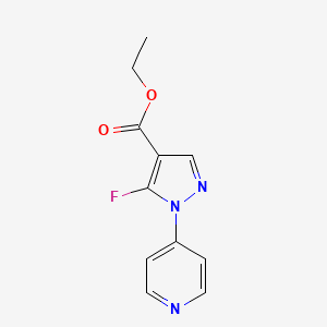 Ethyl 5-fluoro-1-(pyridin-4-YL)-1H-pyrazole-4-carboxylate