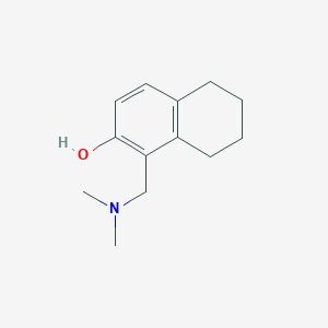 molecular formula C13H19NO B1374466 1-[(Dimethylamino)methyl]-5,6,7,8-tetrahydronaphthalen-2-ol CAS No. 1354949-65-7