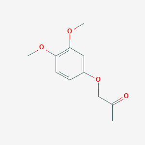 molecular formula C11H14O4 B13744680 1-(3,4-Dimethoxyphenoxy)propan-2-one 