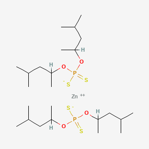 molecular formula C24H52O4P2S4Zn B13744706 Zinc O,O,O',O'-tetrakis(1,3-dimethylbutyl) bis(phosphorodithioate) CAS No. 2215-35-2