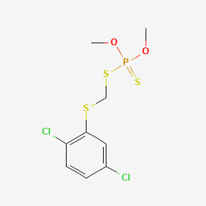 molecular formula C9H11Cl2O2PS3 B13744708 Methyl phenkapton CAS No. 3735-23-7