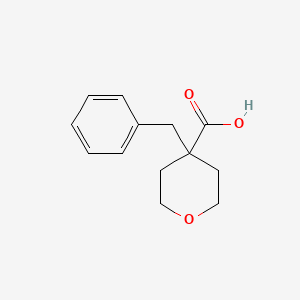 molecular formula C13H16O3 B1374482 4-苄氧杂环-4-羧酸 CAS No. 1338494-64-6