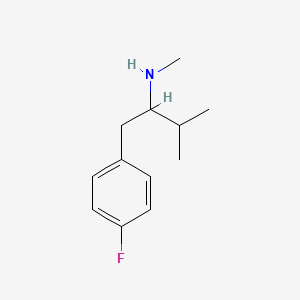 molecular formula C12H18FN B1374483 [1-(4-氟苯基)-3-甲基丁-2-基](甲基)胺 CAS No. 1184761-22-5