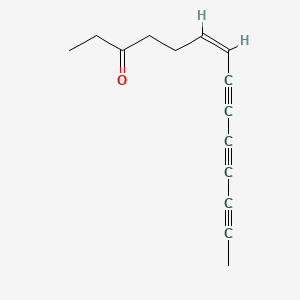 molecular formula C14H14O B13744831 6-Tetradecene-8,10,12-triyn-3-one CAS No. 2739-59-5