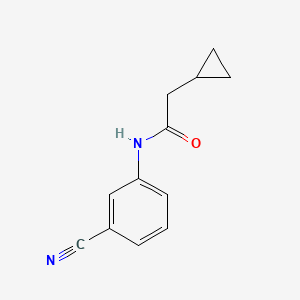molecular formula C12H12N2O B1374484 N-(3-氰基苯基)-2-环丙基乙酰胺 CAS No. 1250400-07-7