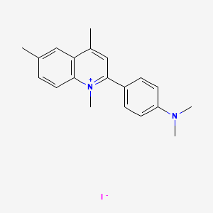 2-(p-Dimethylaminophenyl)-1,4,6-trimethylquinolinium iodide