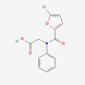 B1374486 2-[1-(5-bromofuran-2-yl)-N-phenylformamido]acetic acid CAS No. 1184056-88-9