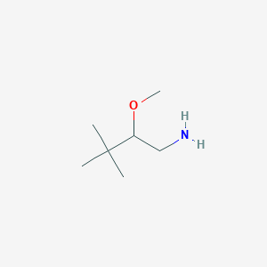 molecular formula C7H17NO B1374488 2-甲氧基-3,3-二甲基丁-1-胺 CAS No. 1250143-83-9