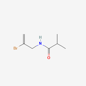 molecular formula C7H12BrNO B13744906 Isobutyramide, N-(2-bromoallyl)- CAS No. 101652-12-4