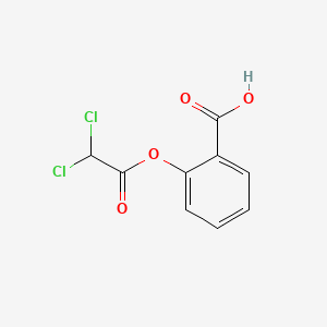 molecular formula C9H6Cl2O4 B13744947 Salicylic acid, dichloroacetate CAS No. 3545-41-3