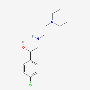 Benzenemethanol, 4-chloro-alpha-(((2-(diethylamino)ethyl)amino)methyl)-