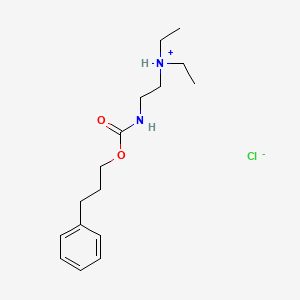 3-Phenylpropyl N-(2-(diethylamino)ethyl)carbamate hydrochloride