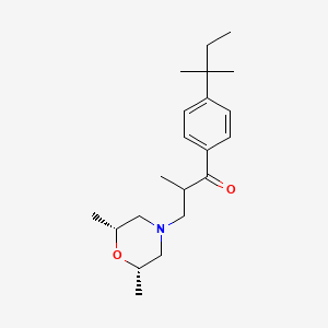 3-[(2R,6S)-2,6-dimethylmorpholin-4-yl]-2-methyl-1-[4-(2-methylbutan-2-yl)phenyl]propan-1-one