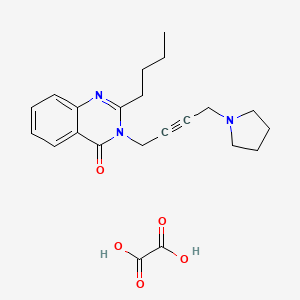 2-Butyl-3-(4-(1-pyrrolidinyl)-2-butynyl)-4(3H)-quinazolinone oxalate