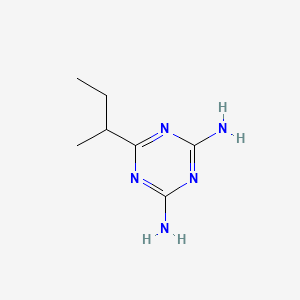 1,3,5-Triazine-2,4-diamine, 6-(1-methylpropyl)-