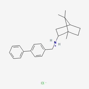 (+-)-endo-N-(p-Phenylbenzyl)-2-bornanamine hydrochloride