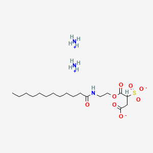 diazanium;4-[2-(dodecanoylamino)ethoxy]-4-oxo-3-sulfonatobutanoate