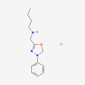 5-((Butylamino)methyl)-3-phenyl-delta(sup 4)-1,2,4-oxadiazoline hydrochloride