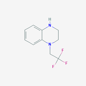 molecular formula C10H11F3N2 B1374509 1-(2,2,2-Trifluoroethyl)-1,2,3,4-tetrahydroquinoxaline CAS No. 866089-15-8
