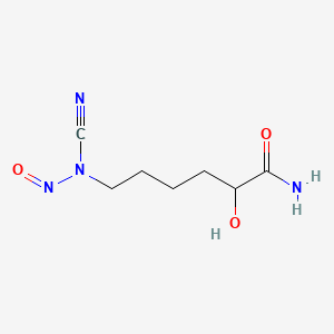 2-Hydroxy-6-(nitrosocyanamido)hexanamide