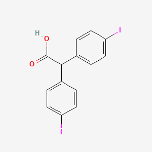 molecular formula C14H10I2O2 B13745183 2,2-bis(4-iodophenyl)acetic acid CAS No. 21771-80-2