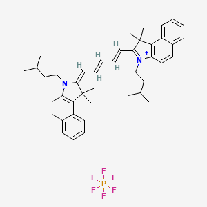 (2E)-2-[(2E,4E)-5-[1,1-dimethyl-3-(3-methylbutyl)benzo[e]indol-3-ium-2-yl]penta-2,4-dienylidene]-1,1-dimethyl-3-(3-methylbutyl)benzo[e]indole;hexafluorophosphate