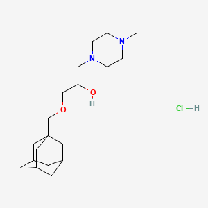 1-Piperazineethanol, alpha-(3-adamantylmethoxymethyl)-4-methyl-, hydrochloride