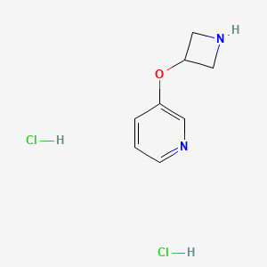 molecular formula C8H12Cl2N2O B1374526 3-(3-Azetidinyloxy)pyridine dihydrochloride CAS No. 1354543-05-7