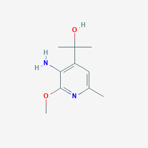 2-(3-Amino-2-methoxy-6-methylpyridin-4-yl)propan-2-ol