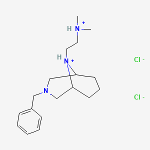 3,9-Diazabicyclo(3.3.1)nonane, 3-benzyl-9-(2-(dimethylamino)ethyl)-, dihydrochloride