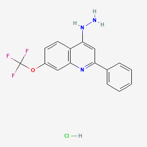 4-Hydrazino-2-phenyl-7-trifluoromethoxyquinoline Hydrochloride