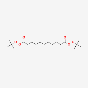 molecular formula C19H36O6 B13745329 Di-tert-butyl undecanediperoxoate CAS No. 22537-97-9