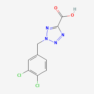 molecular formula C9H6Cl2N4O2 B13745342 2-(3,4-Dichlorobenzyl)-2H-tetrazole-5-carboxylic acid 