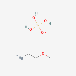 molecular formula C3H10HgO5Si B13745389 Methoxyethylmercury silicate CAS No. 22577-66-8