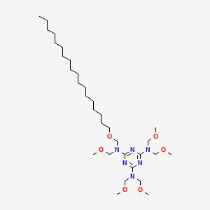 N,N,N',N',N''-Pentakis(methoxymethyl)-N''-((octadecyloxy)methyl)-1,3,5-triazine-2,4,6-triamine