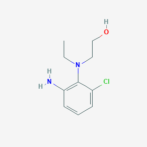 molecular formula C10H15ClN2O B1374544 2-(2-氨基-6-氯乙基苯胺)-1-乙醇 CAS No. 1178691-25-2