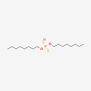 Phosphorodithioic acid, O,O-dioctyl ester