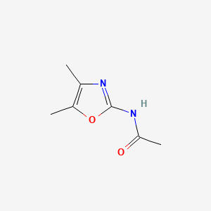 molecular formula C7H10N2O2 B13745471 Acetamide, N-(4,5-dimethyl-2-oxazolyl)- CAS No. 35629-37-9