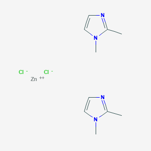 molecular formula C10H16Cl2N4Zn B13745477 Zinc, dichlorobis(1,2-dimethyl-1H-imidazole-kappaN3)-, (T-4)- CAS No. 32517-55-8