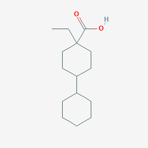 4-Ethyl[1,1'-bi(cyclohexane)]-4-carboxylic acid