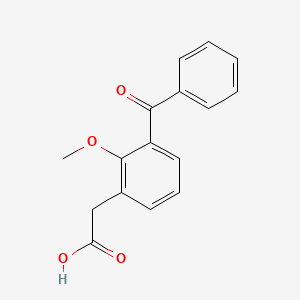 (3-Benzoyl-2-methoxyphenyl)acetic acid