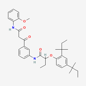 Benzenepropanamide, 3-[[2-[2,4-bis(1,1-dimethylpropyl)phenoxy]-1-oxobutyl]amino]-N-(2-methoxyphenyl)-beta-oxo-