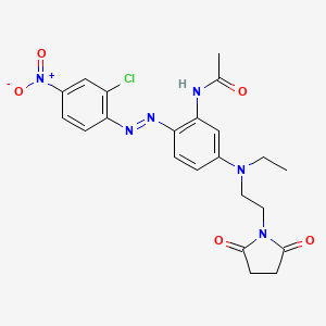 Acetamide, N-(2-((2-chloro-4-nitrophenyl)azo)-5-((2-(2,5-dioxo-1-pyrrolidinyl)ethyl)ethylamino)phenyl)-