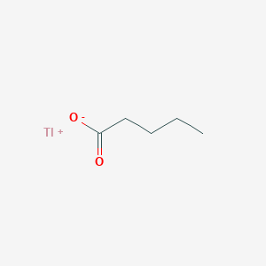 molecular formula C5H9O2Tl B13745530 Thallium(1+) pentanoate CAS No. 34244-89-8